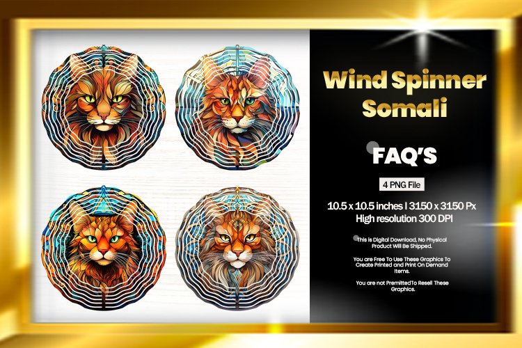 Somali Wind Spinner Sublimation - 04 Variation example image 1