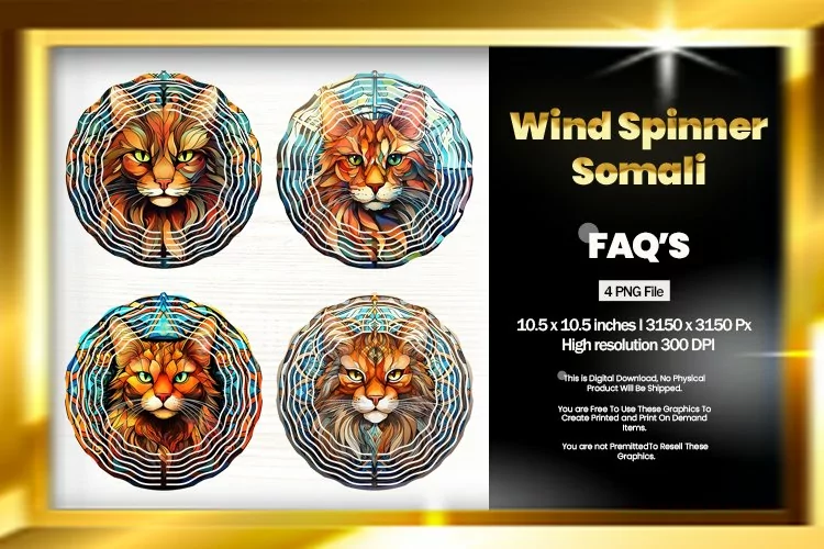 Somali Wind Spinner Sublimation - 04 Variation