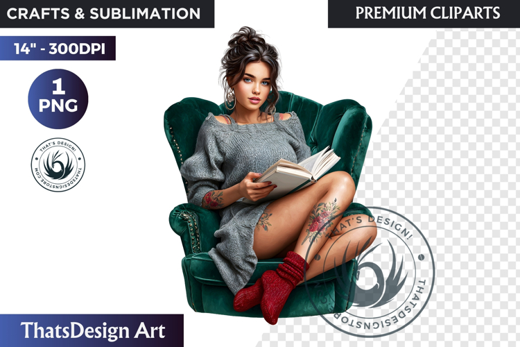 Alpine Winter Sports Fashion and Cabin Clipart PNG