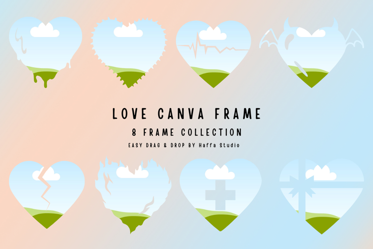 Love Canva Frame Template