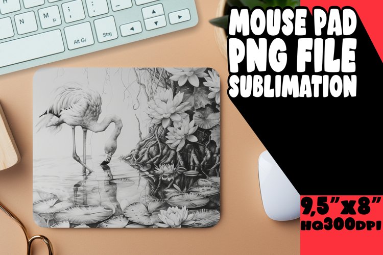 Flamingo Fantasy Mouse Pad Selection example image 1