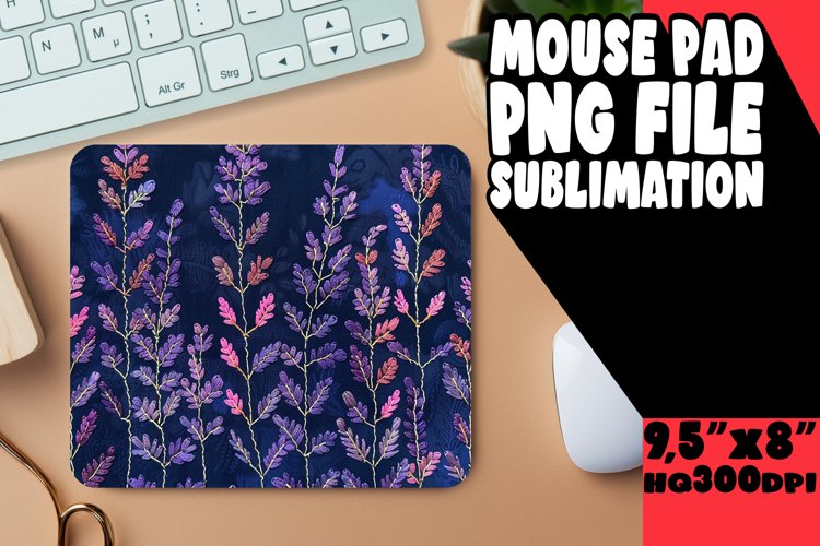 Stylish Embroidered Mouse Pad Sublimation