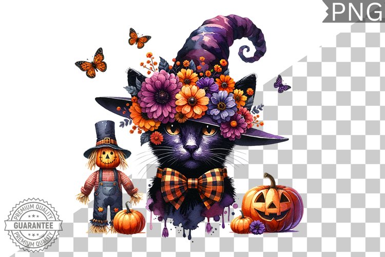 Halloween Cat Clipart Image 15