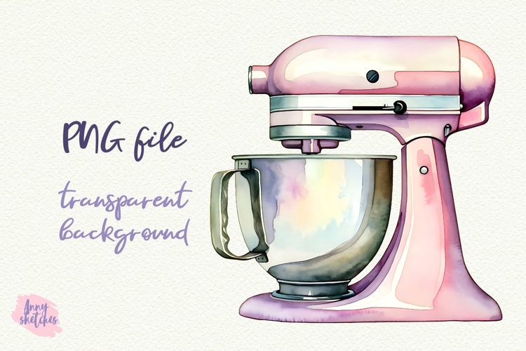 KitchenAid Stand Mixer Sublimation PNG Baking Clipart