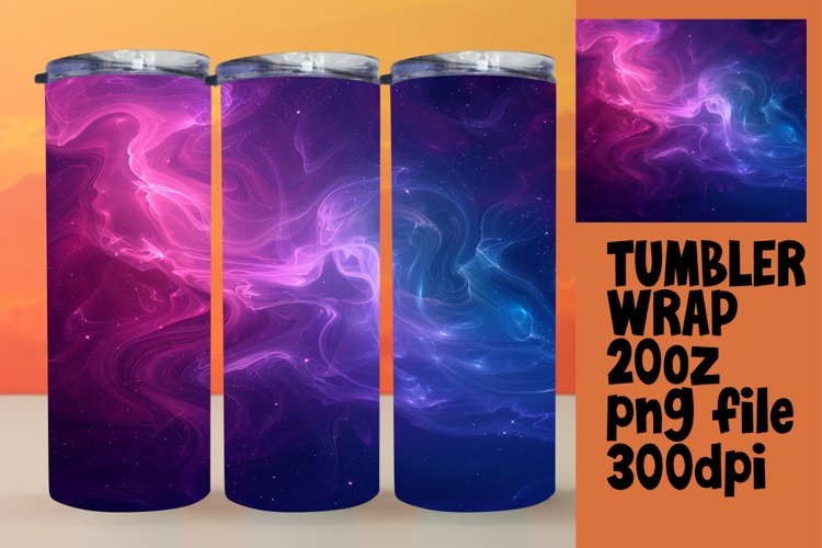 Stunning Gradient Tumbler Wrap for Sublimation Art 20oz