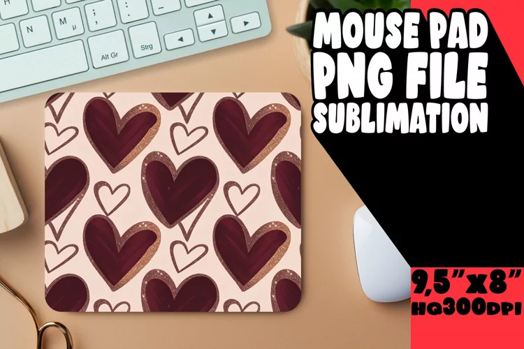 Radiant Desk Pad Design Ideas, Heart