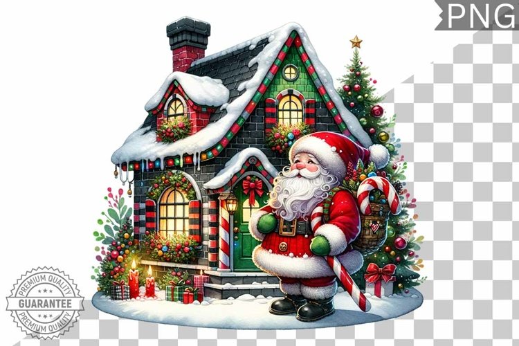 Santa Christmas Clipart Image 17