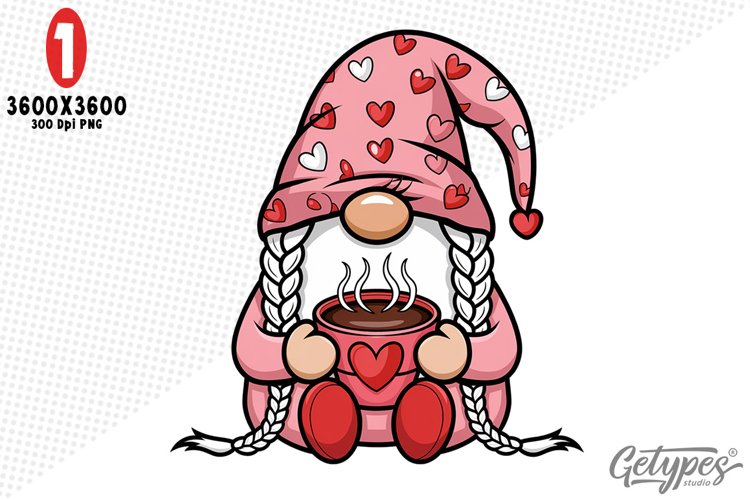 Valentine Gnome Clipart Image 22