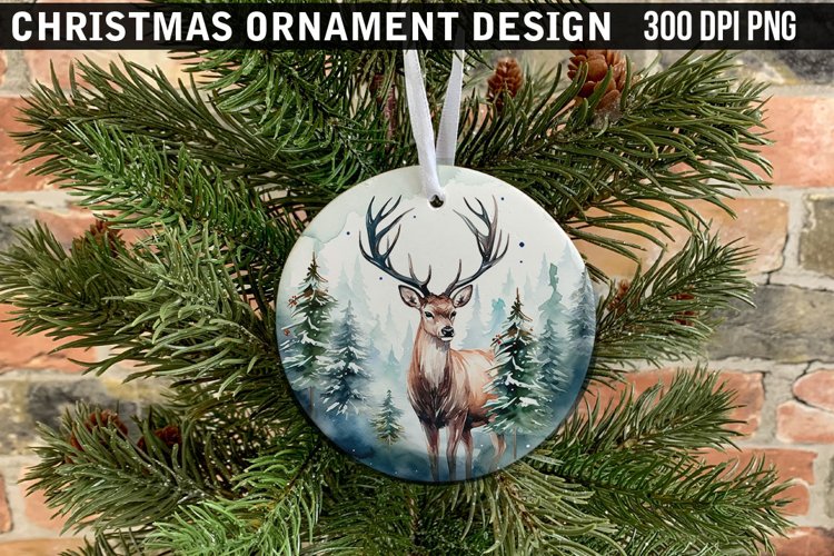 Christmas Ornament Sublimation PNG Design