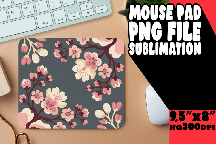 Timeless mouse MAT Playful Design, Flowers