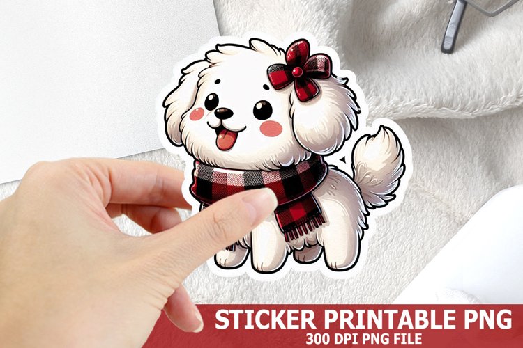Christmas Dog Clipart Image 13