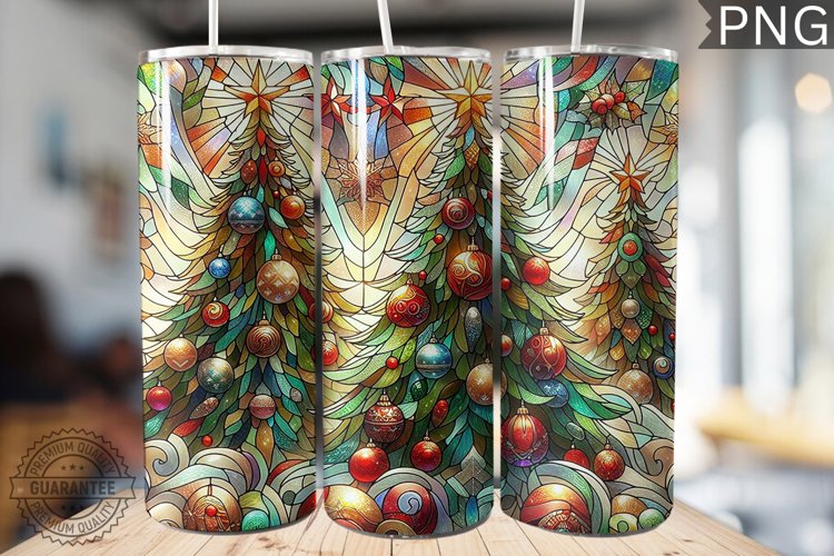 Christmas Tree Tumbler Wrap Design |High Quality 300 Dpi