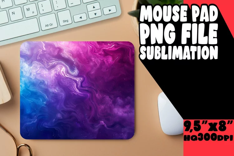 Sublimation Mouse Pad with Eye-Catching Gradient
