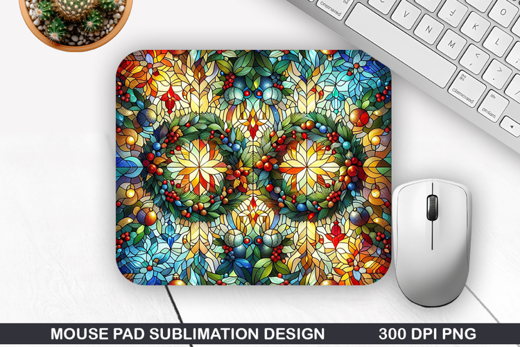 Mouse Pad Sublimation, Christmas Mouse Pad PNG Design