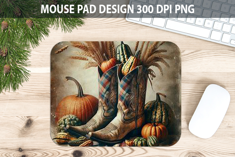Boots Mouse pad Sublimation - Thanksgiving PNG Design