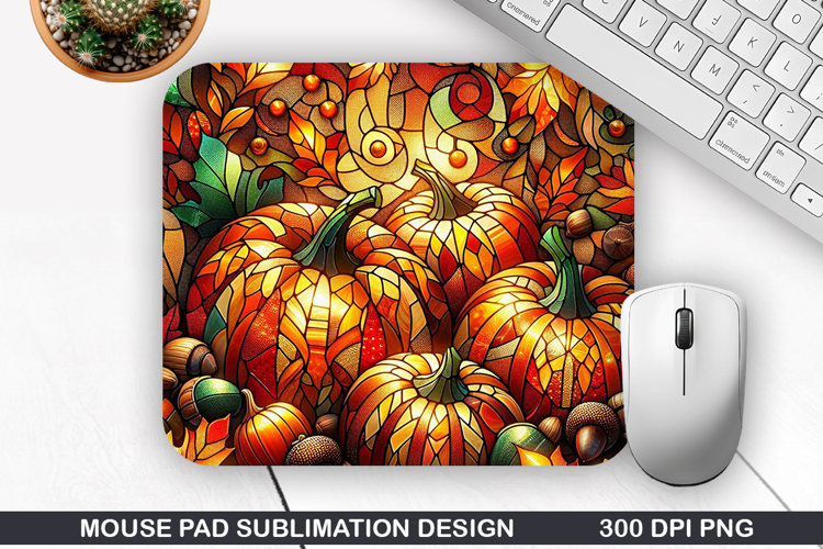 Pumpkin Mouse Pad Sublimation, Halloween Mouse Pad PNG