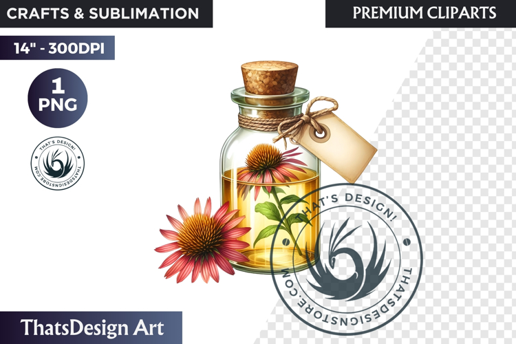 Medicinal Herbs clipart PNG, Apothecary Botanical Graphic