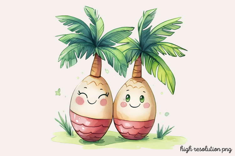 Cute Kawaii Summer Clipart PNG