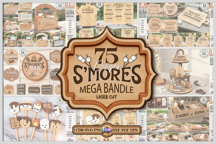 Smores Decor Mega Bundle|Smores Signs SVG|Laser Engraving