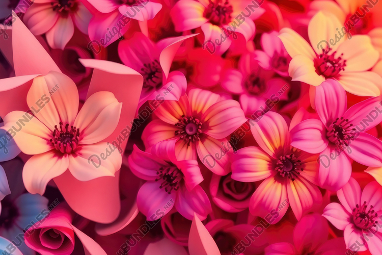 Pink Flower Background example image 1