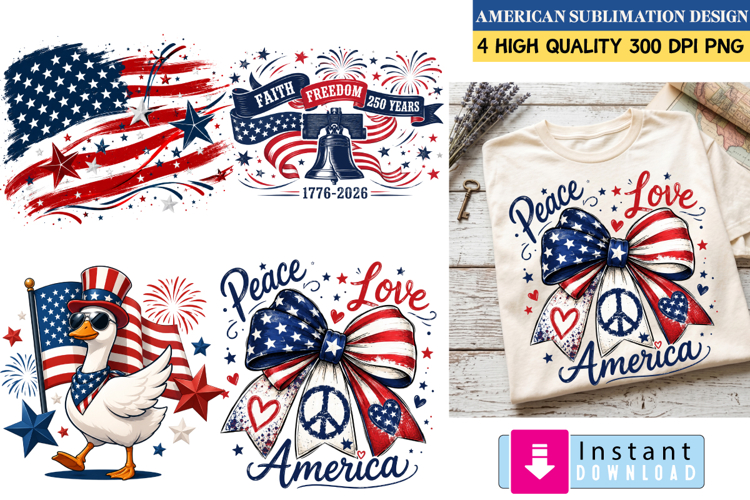 American Sublimation Designs,4th of july Sublimation