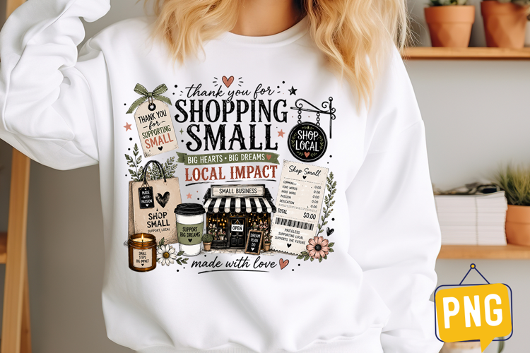 Support Small business Sublimation Design