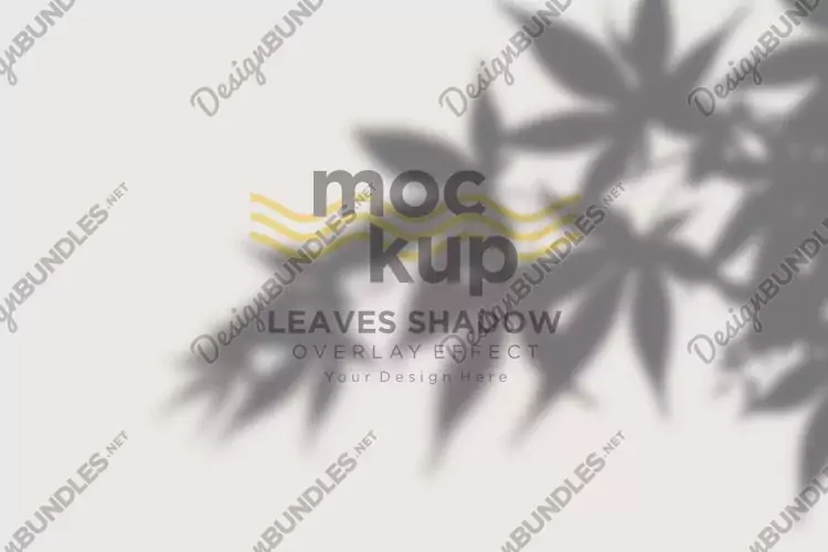 Leaves Shadow Overlay Effect Mockup