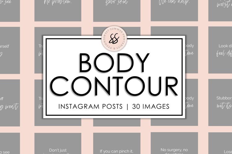 Body Contouring Gray Instagram Posts example image 1