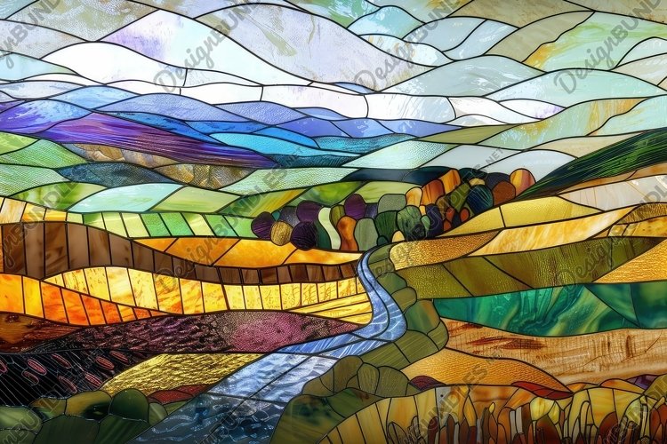 Stained Glass Texture Image 11