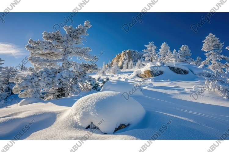 winter snowy summit example image 1