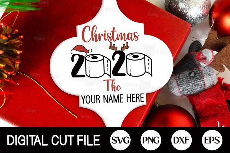 2020. Christmas Ornament SVG, Arabesque, Toilet Paper PNG example image 1