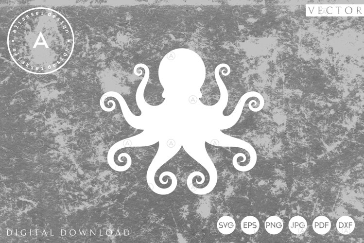 Octopus | Paper Cut SVG example image 1