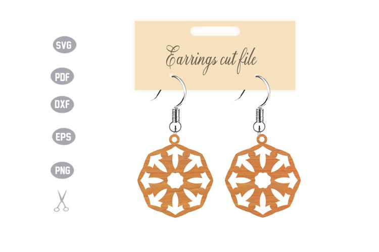 Earrings Template SVG example image 1