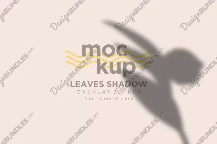 Leaves Shadow Overlay Effect Mockup
