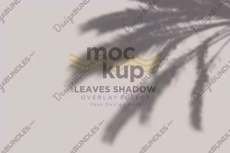 Leaves Shadow Overlay Effect Mockup