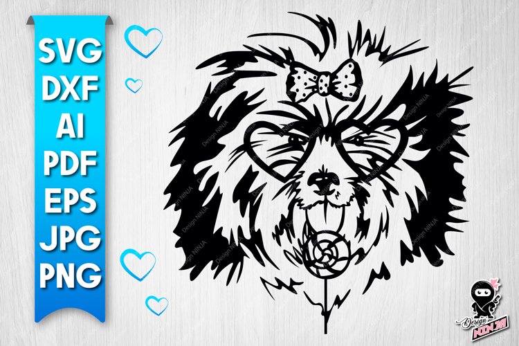Funny Dog with Lollipop| SVG, AI, Dxf & Png Cut file