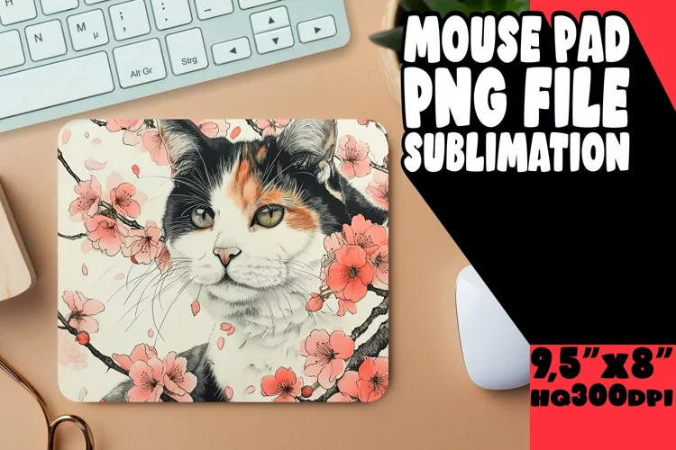 Chuckle-Inducing Kitty Mouse Mat