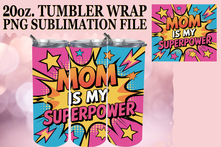 Vibrant dreams 20oz tumbler wrap, Mothers Day