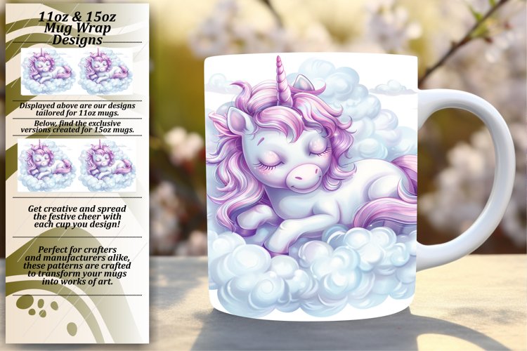 Spring Fantasy Unicorn Mug Creations - 11oz & 15oz