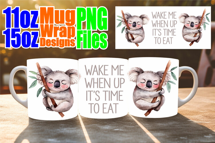 Sunshine bliss sublimation mug wrap, Funny Animals example image 1