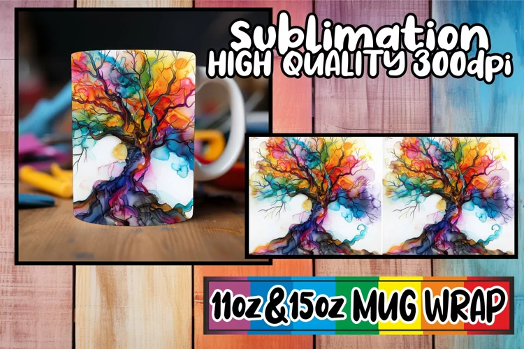 Springtime Escape Mug Wrap - Sublimation 11oz 15oz
