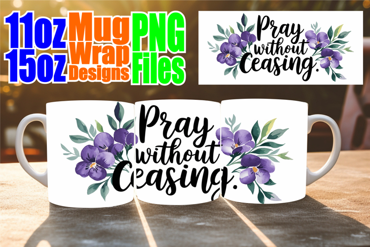 Joyful reflections 11oz 15oz sublimation wrap, Christian