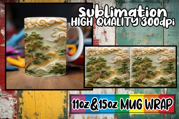 Spring View Embroidered Beauty Mug Sleeve - 15oz 11oz