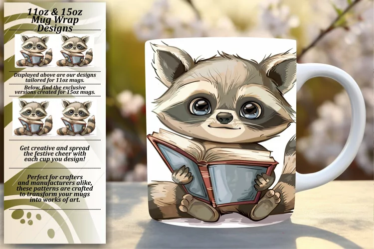 Joyful Wildlife Walk Mug Wrap 11oz 15oz