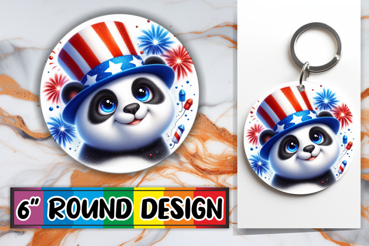 Sweet Circle Car Coaster PNG, USA Animals