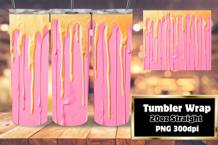 Sparkly Sublimation Bliss: 3D Painted Tumbler example image 1