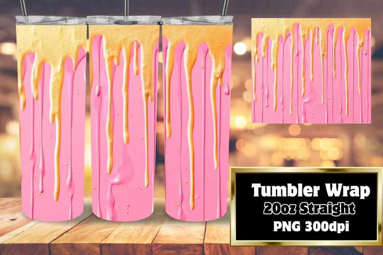 Sparkly Sublimation Bliss: 3D Painted Tumbler