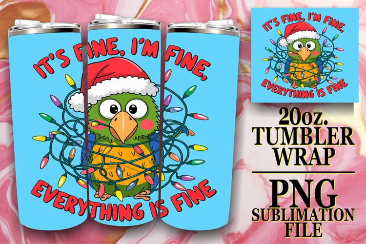 Cheerful thoughts 20oz tumbler wrap, Xmas