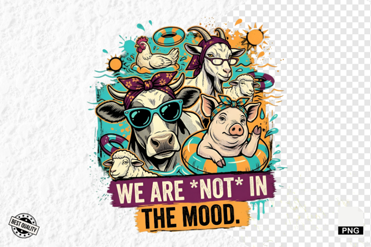 Farm Animals PNG Sublimation - Summer Animal