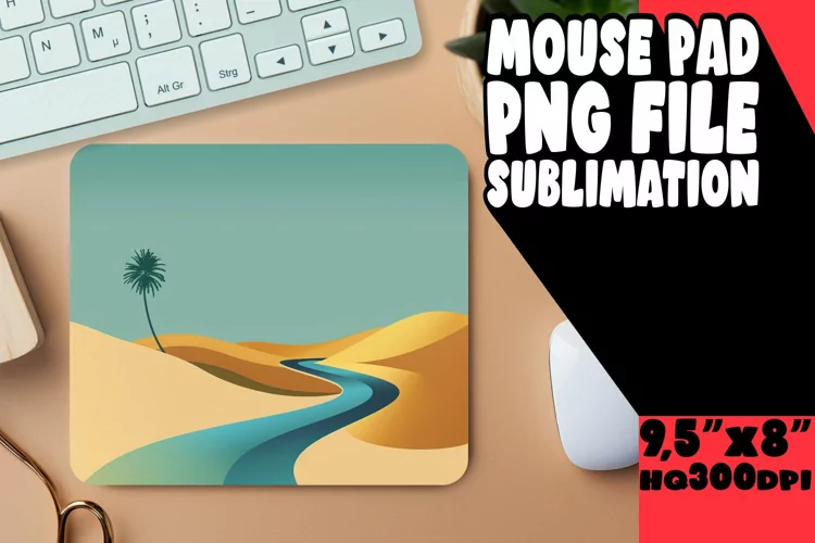 Bright and Colorful Gradient Mouse Pad Sublimation